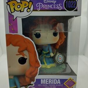 Funko Pop! Disney Princess Merida with Vibrant Orange Hair and Blue Dress